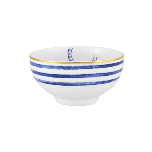 Porcelain bowl in multicolor, Ø 10.4 x 5.4 cm | Transatlantic