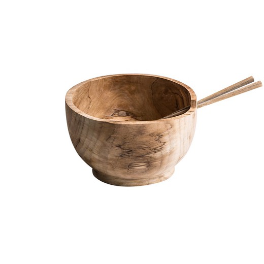 Teak bowl, 24x15x9cm