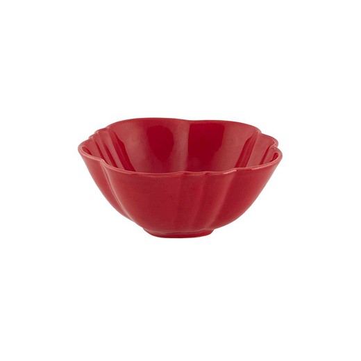 Bol grande de loza en rojo, 16,1 x 16,1 x 8 cm | Tomate