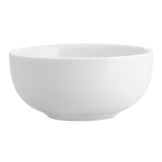 Enkel hvid porcelænsskål, Ø 12,9 x 6,1 cm | Broadway White