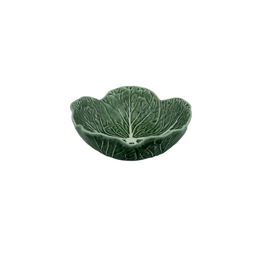Green earthenware bowl L, Ø 17.5 x 6 cm | Cabbage