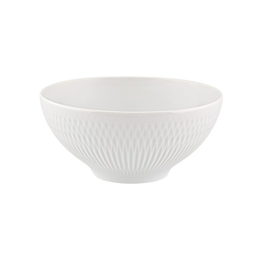 Ciotola in porcellana L in bianco, Ø 16,1 x 7,5 cm | Utopia