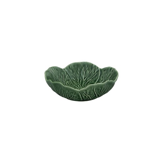 Green earthenware bowl M, Ø 15 x 5.5 cm | Cabbage