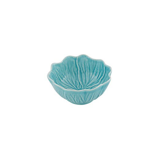 Petit bol en faïence turquoise, 12,4 x 12,4 x 5,7 cm | Flore