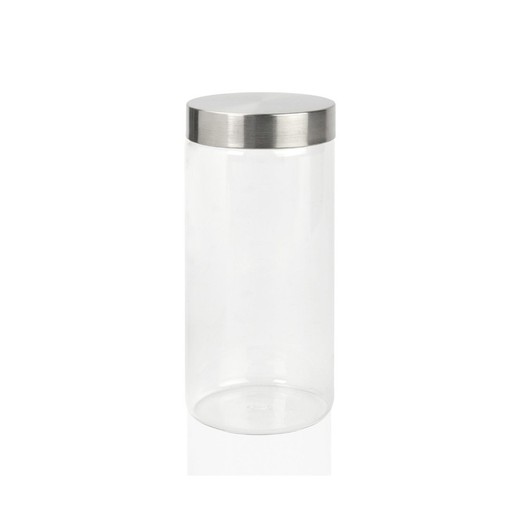 Glass Jar Metallic Lid 1400 M