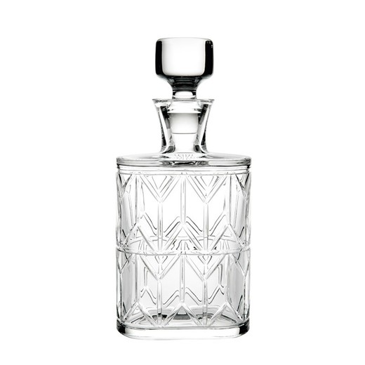 Clear Glass Whiskey Bottle, 6.8 x 13 x 27.7 cm | Avenue
