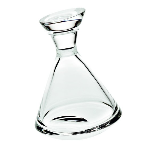 Transparent glass whiskey bottle, Ø 15 x 21 cm | Zanzibar