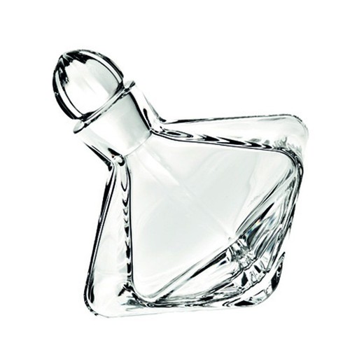 Transparent glass whiskey bottle, Ø 16.7 x 15 cm | carrossel