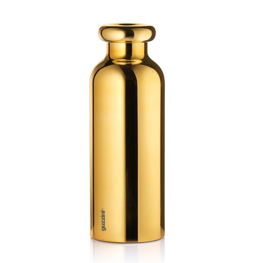 Botella térmica en dorado, Ø7,3 x 21,2 cm | On the go