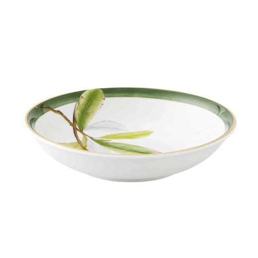 Medium Shallow Bowl porcelain Amazónia, Ø15.2x3.5 cm