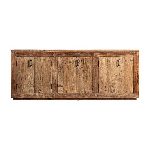 Μπουφές backlyn από ανακυκλωμένο ξύλο σε φυσικό χρώμα, 224 x 41 x 87 cm