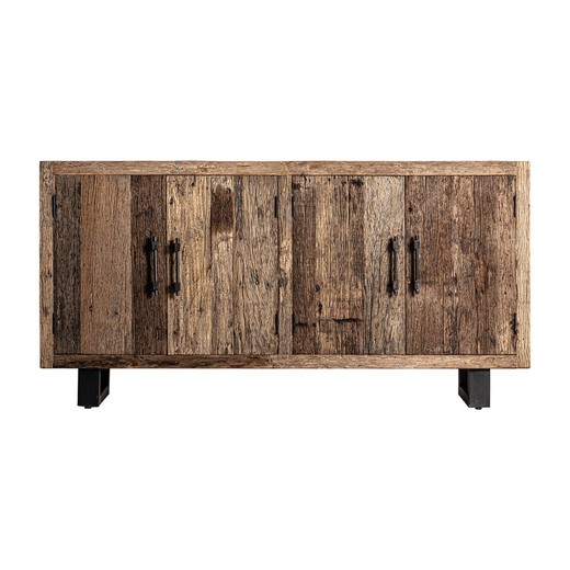 Buffet Carrik en bois de récupération naturel, 180 x 45 x 88 cm