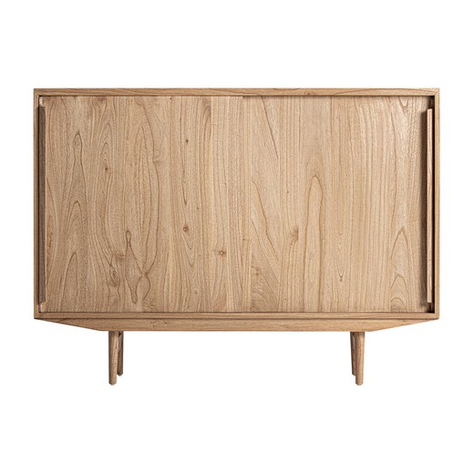 Mindi wood sideboard in natural, 150 x 40 x 111 cm | Nyry