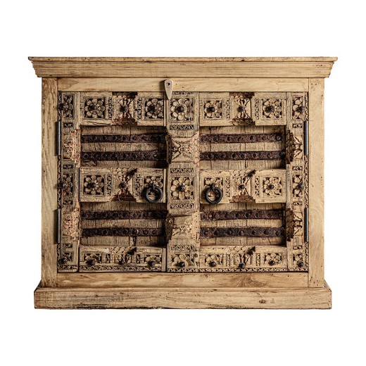 Μπουφές Phalodi από φυσικό ξύλο μάνγκο, 116 x 58 x 89 cm