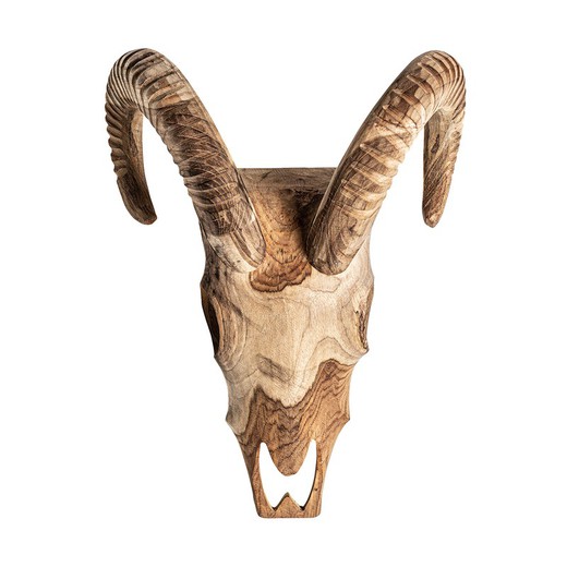 Busto de cabra em Resina Natural, 32x20x40 cm.