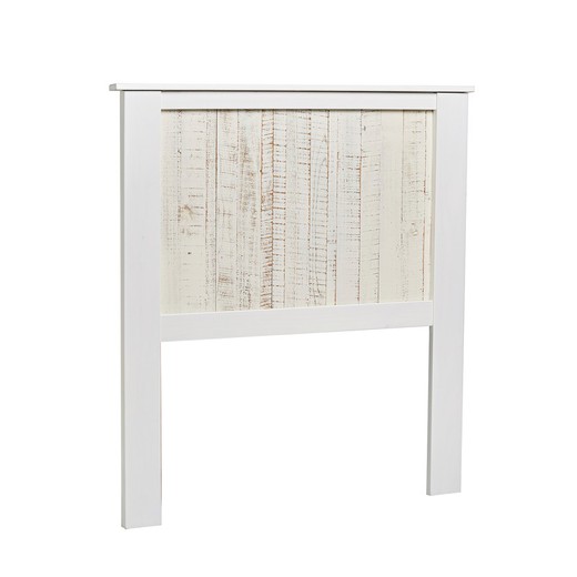 Hvid fyrretræ sengegavl, 104 x 5 x 110 cm | Flora