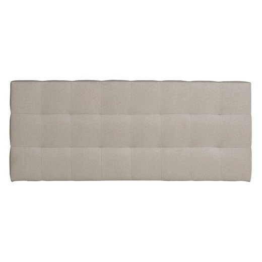 Tête de lit en tissu beige sans pieds, 152 x 8 x 65 cm