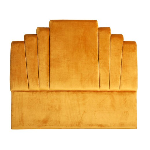 Mustard velvet headboard, 143 x 7 x 120 cm | vallans