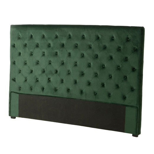 Tête de lit en velours capitonné vert foncé, 180 x 120 x 8 cm