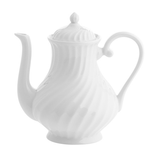 White porcelain coffee pot, 21.3 x 14.5 x 20.8 cm | Sagres