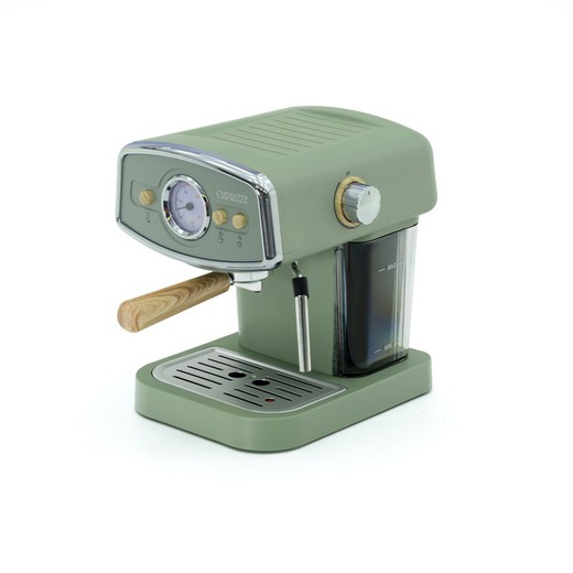 Grön halvautomatisk espressomaskin, 26,9 x 22,6 x 28,6 cm | kai