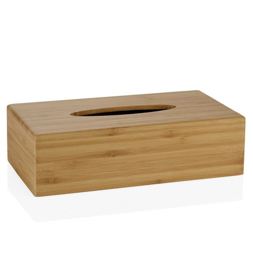 Prostokątne pudełko na chusteczki bambusowe, 26x14x7cm