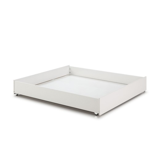 Szuflada łóżka LEBA sosna i biały Mdf, 137x147x22 cm