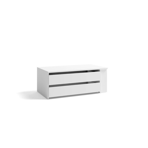 White wooden chest of drawers, 88.35 x 48.7 x 34.5 cm | Breeze