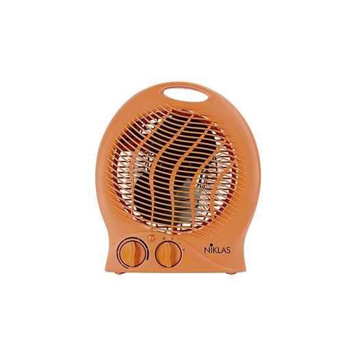 Orange abs electric heater, 23 x 14 x 27 cm | Handy