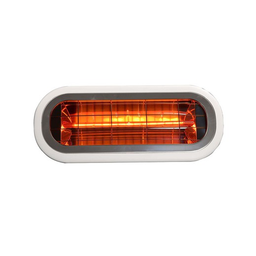 Top Design 2000 W Carbon Fiber Infrared Electric Heater for Ceiling / Wall with Control White 46x19x7.5 cm