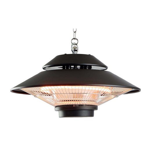 Design 1500 W Electric Ceiling Infrared Halogen Heater with Control 42.5x42.5x24 cm