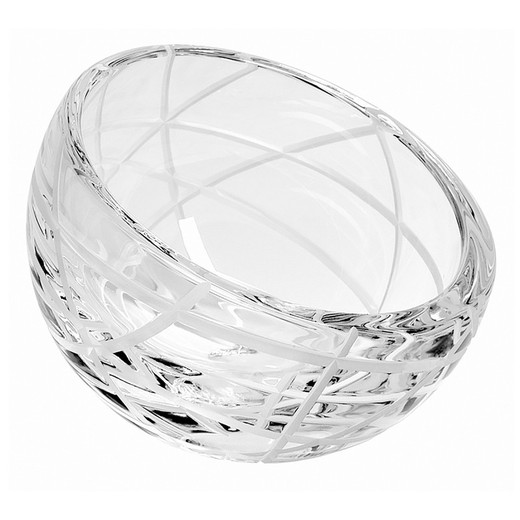 Portavelas de cristal en transparente, Ø 11 x 8,5 cm | Medusa II