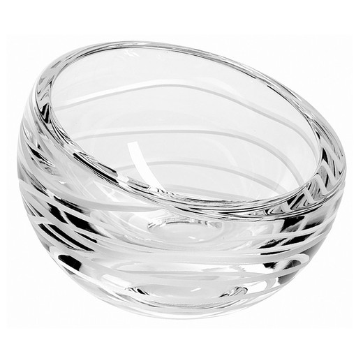 Portavelas de cristal en transparente, Ø 11 x 8,5 cm | Medusa I