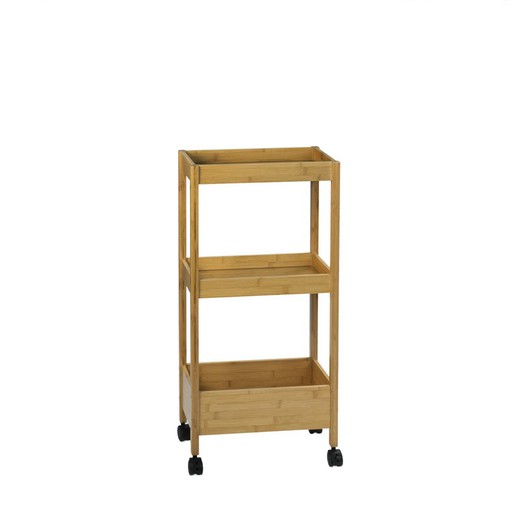 Natural bamboo trolley, 40 x 21 x 83 cm | Bamboo