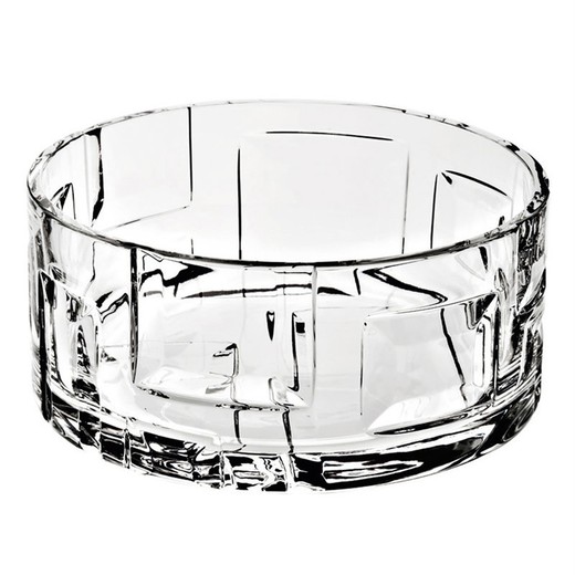 Portræt glas centerpiece, Ø27x12cm