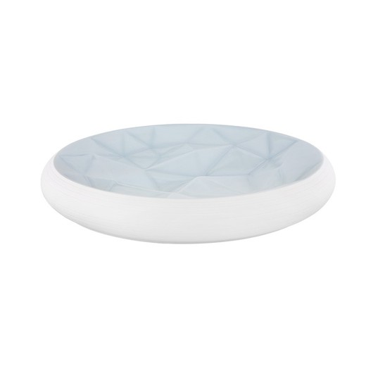 Centro de mesa de porcelana en azul celeste, Ø 40,8 x 6,4 cm | Precious