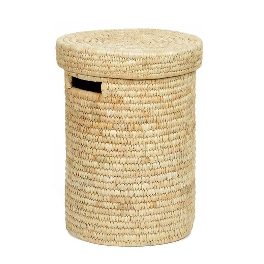 Palmeblad vasketøjskurv, Ø35x52 cm