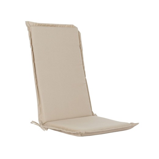 Cushion with backrest for cream fabric chair, 42 x 115 x 5 cm | Sea Side