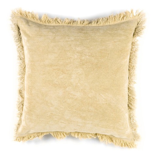 Cuscino in cotone beige, 45 x 45 x 10 cm | Hana