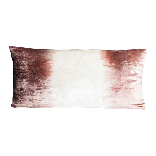 Cojín de algodón blanco/rosa, 50 x 10 x 35 cm | Nilea