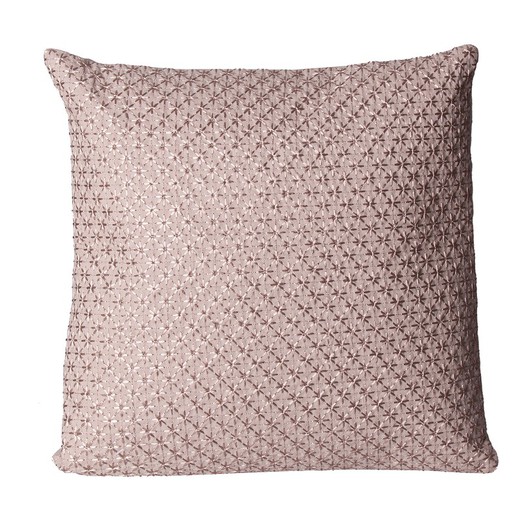 Cojín de algodón rosa, 45 x 10 x 45 cm | Sulea