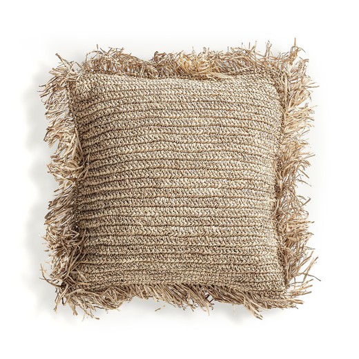 Cuscino in fibra naturale naturale, 52 x 52 x 16 cm | Igotz