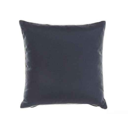 Almofada de tecido azul marinho, 40 x 40 x 10 cm | Lado Mar