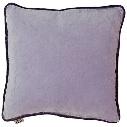 Cuscino in velluto color lavanda, 45 x 2 x 45 cm