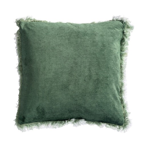 Irfan Velvet Cushion Green, 45x7x45cm