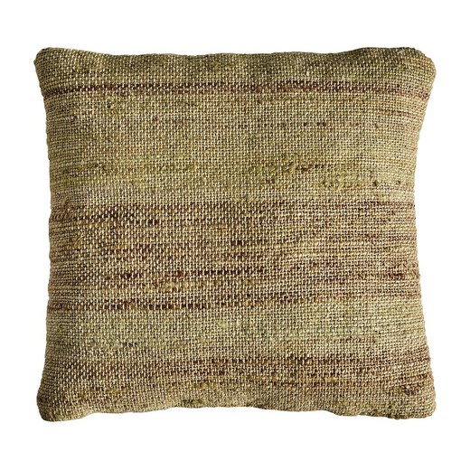 Keith jute cushion in brown/beige, 45 x 10 x 45 cm