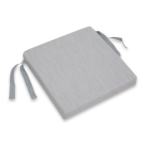 Chillvert Pacific Square Chair Cushion 42x42x6 cm Light Gray Removable Cover