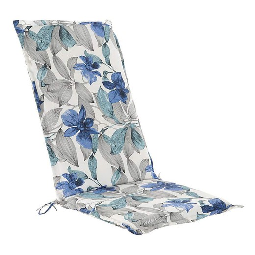 Almofada de cadeira floral, 50x5x125cm