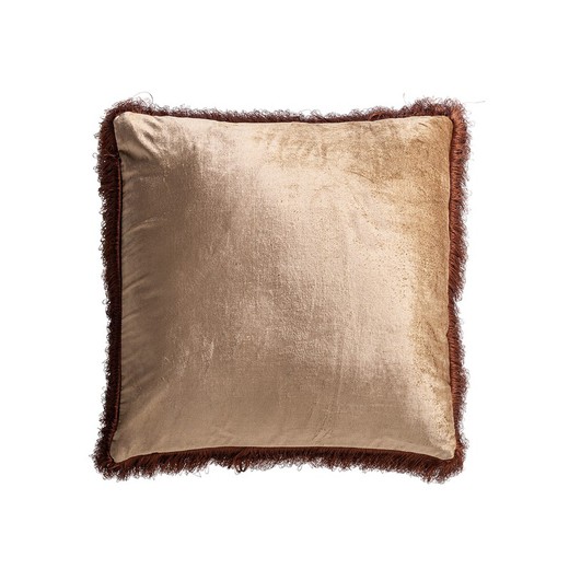 ZAID Beige Velvet Cushion, 52x13x52 cm.