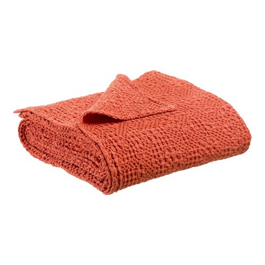 Trapunta in cotone color arancio marmellata | Tana